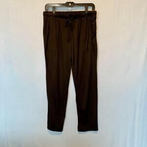 Women's Lucky Brand Black Small Lounge Pants Drawstring Soft Comfy Yoga Pockets
